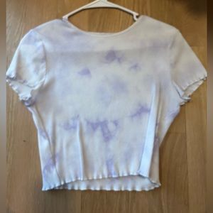 purple tie dye tee